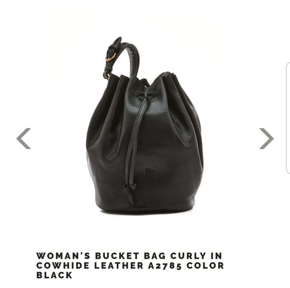 Il Bisonte Curly Shoulder Bucket Bag